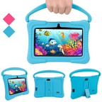 7" Kids Tablet | Android 10 | Quad-Core | IPS WiFi | Parent Control | Kid-Proof Case | Blue Pink | Hooriva