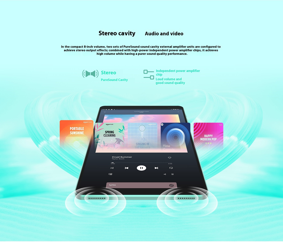 Teclast P85T 8 Inch Android Tablet | T606 Octa Core | Mali-G57 | 4+4GB RAM | 64GB | Mint Green