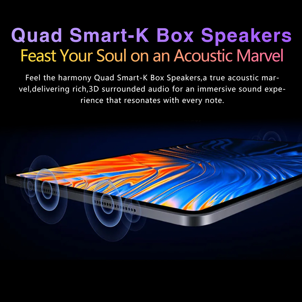 Android 14 AI Tablet | Snapdragon 888 10-Core | 6GB+128GB | Wi-Fi 7 | GPS | WPS Office | 10.1-Inch
