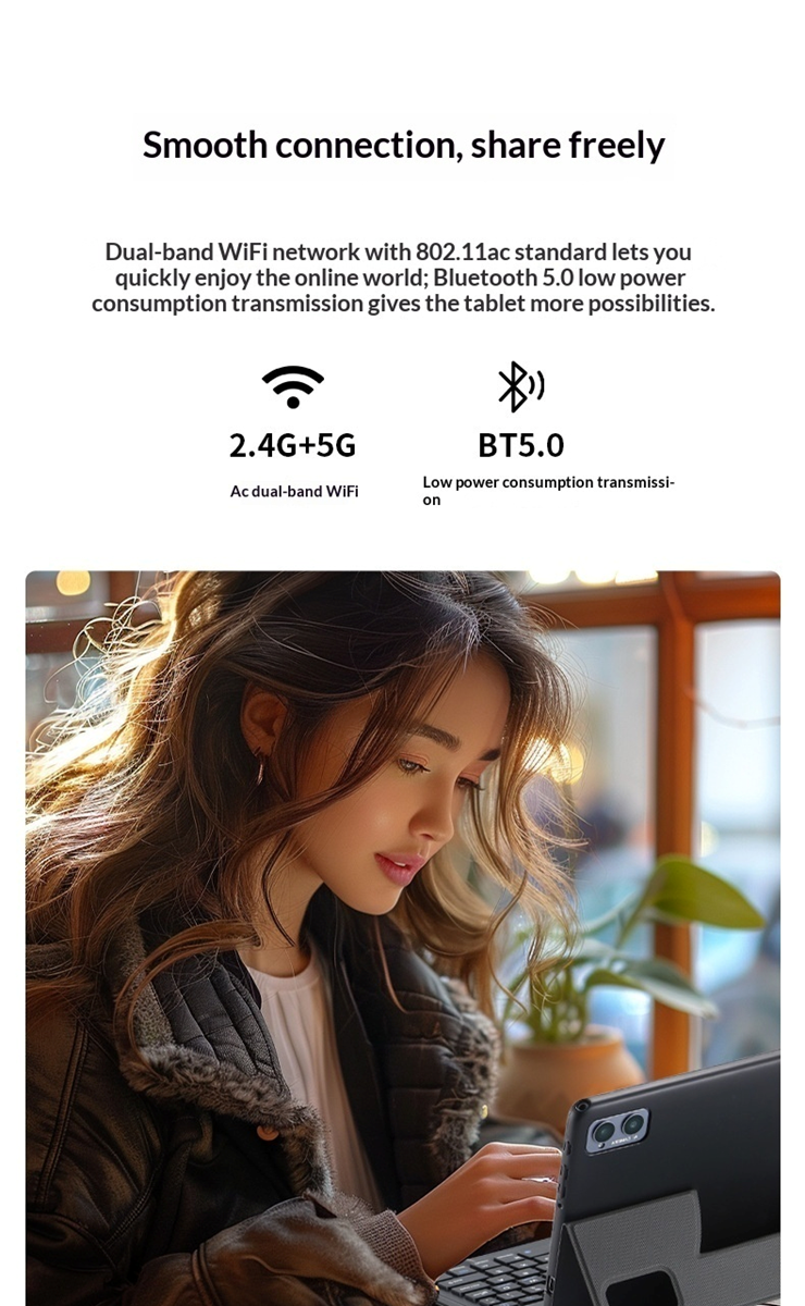 10.1-Inch Android Tablet | Unisoc T606 Octa-Core | FHD 1920x1200 | Dual 4G SIM | 13MP | 2.4G+5G WiFi