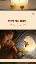 Vitality Duck Night Light PP-D03 | 1200mAh | Healing Soft Light | Phone Stand | USB Rechargeable