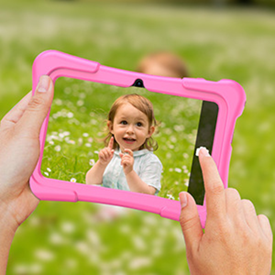 PRITOM 7-Inch Kids Tablet | Iwawa Software | Parental Controls | Educational Games | Blue & Pink
