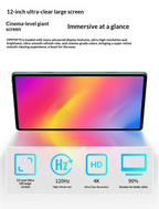OPPOP70 12-Inch 5G Tablet | 25000mAh | 16GB+512GB | MTK X35 | 4K 120Hz | Dual SIM