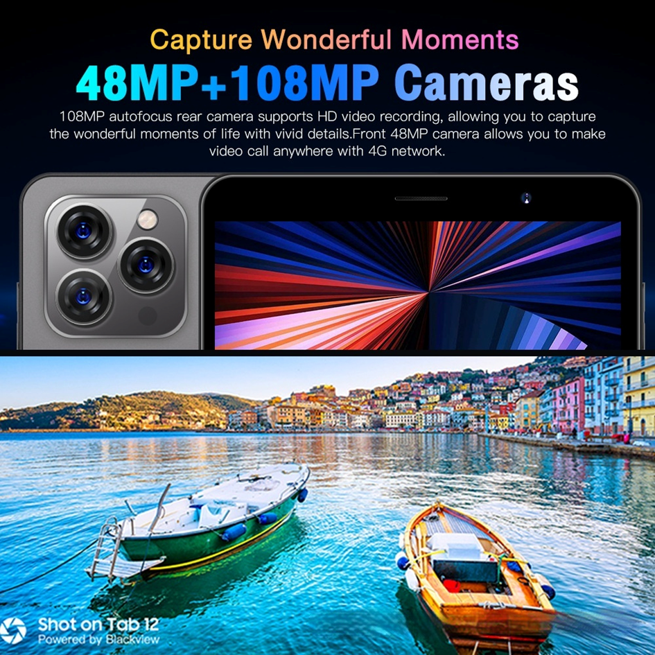 Tab14 8 Inch Android Tablet | 16GB+1TB | 8800mAh | 48MP+108MP Cameras | Dual 5G SIM