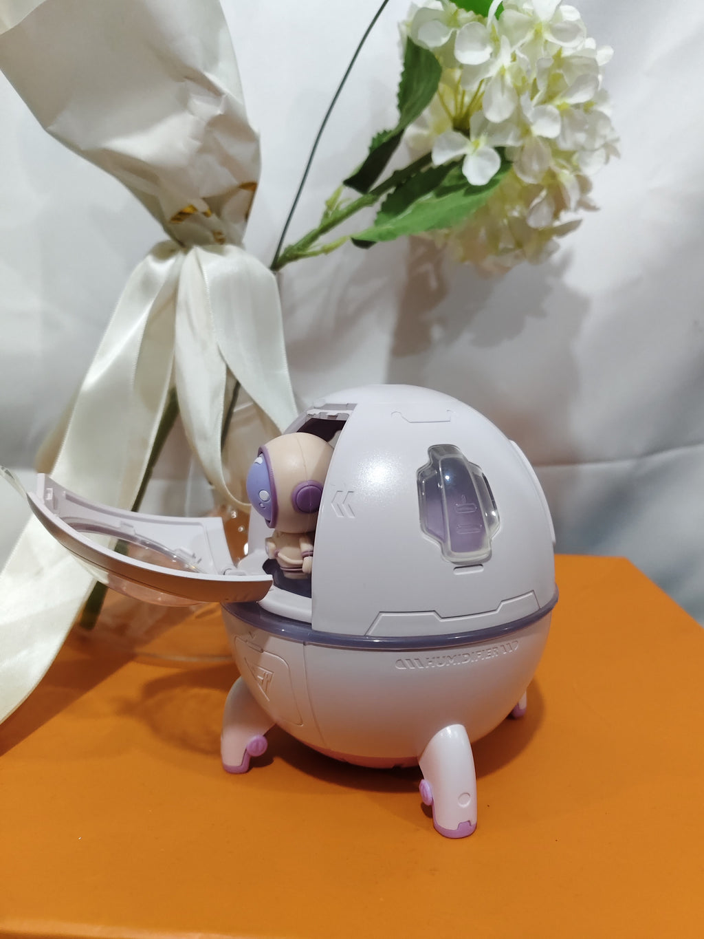 Space Capsule Humidifier MJ046 | Type-C | Ultrasound | Colorful Breathing Night Lamp | 220ml
