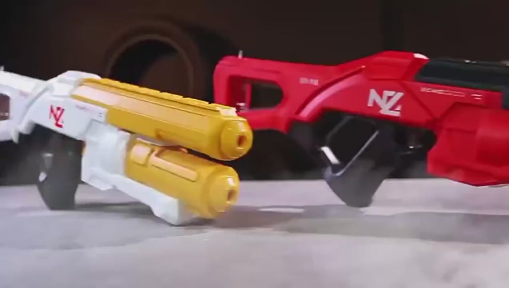 Continuous Fire Electric Water Gun Toy with lightning LED Water Pistol Spray Blaster Pool Summer Pool Beach Toy for Boys Adult