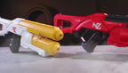 Continuous Fire Electric Water Gun Toy with lightning LED Water Pistol Spray Blaster Pool Summer Pool Beach Toy for Boys Adult