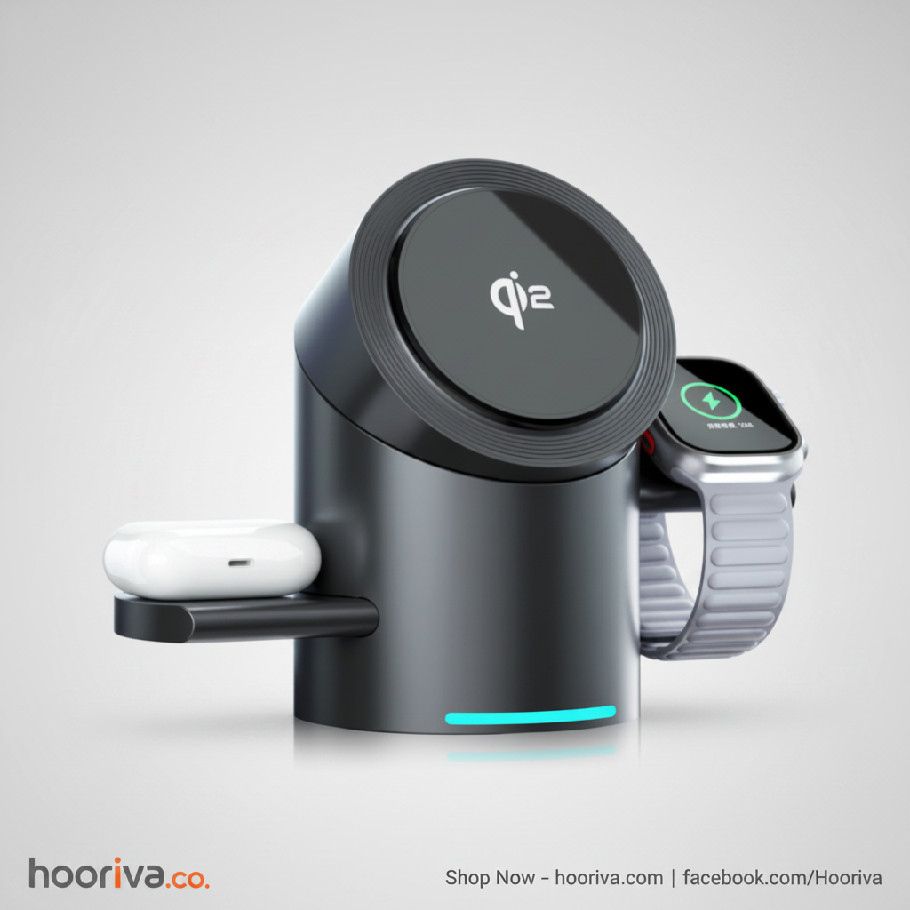 Qi2 3-in-1 Charger – Hooriva Background