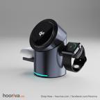 Qi2 3-in-1 Charger with Watch – Hooriva Background