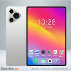 Tablet on Grey Hooriva Background