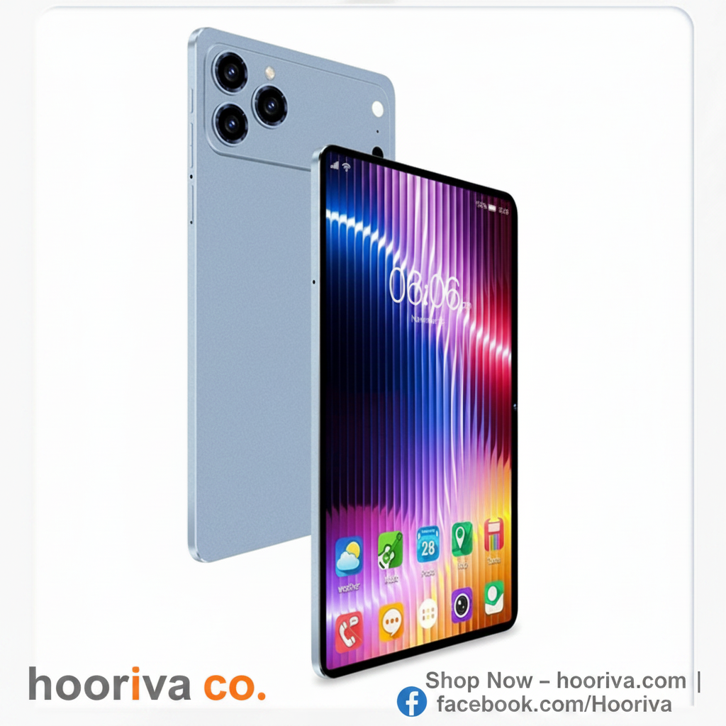 Tablet on Hooriva Background