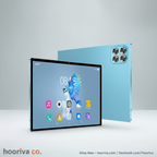 Tablet PC Mint Green on Hooriva Grey Background