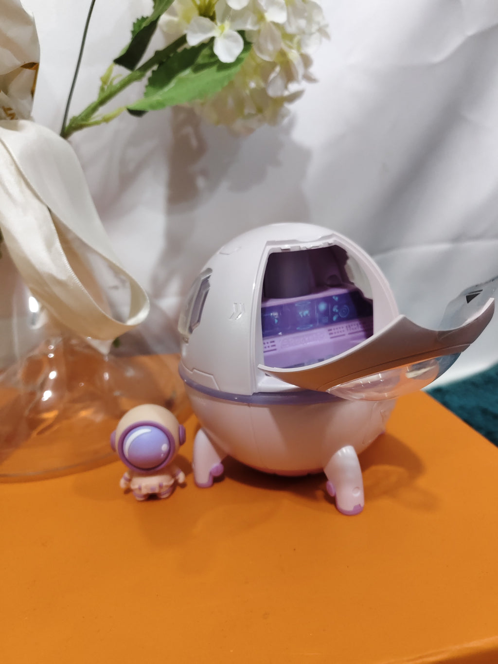 Space Capsule Humidifier MJ046 | Type-C | Ultrasound | Colorful Breathing Night Lamp | 220ml