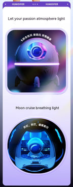 Space Capsule Humidifier MJ046 | Type-C | Ultrasound | Colorful Breathing Night Lamp | 220ml