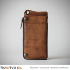 Vintage Leather Long Wallet – Closed HBBT