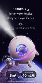 Space Capsule Humidifier MJ046 | Type-C | Ultrasound | Colorful Breathing Night Lamp | 220ml